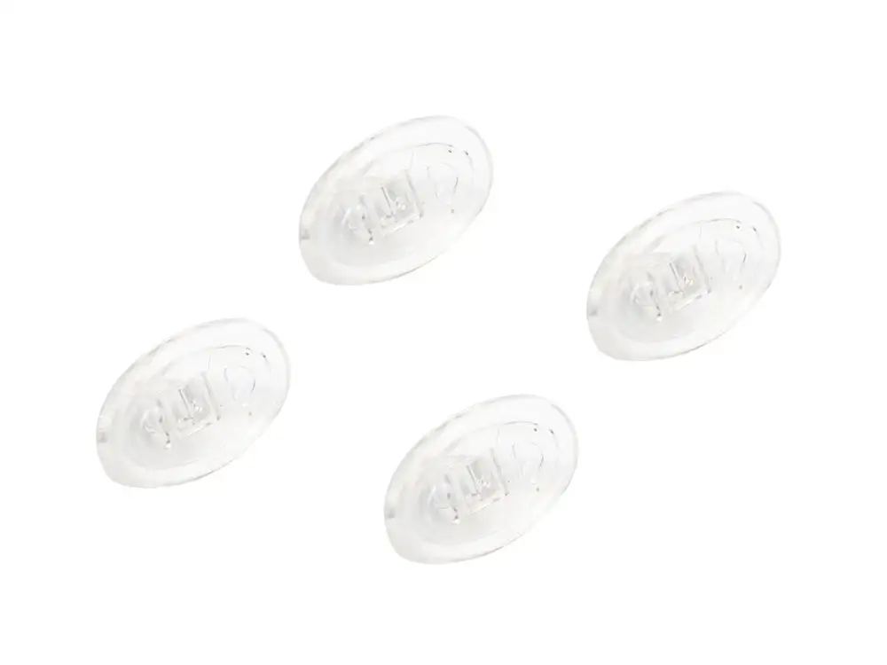 

Glintbay 2 Pairs Crystal Clear 100% Precise-Fit Rubber Nose Pads for Oakley Whisker Sunglasses