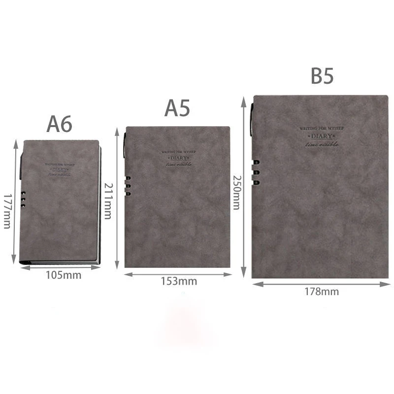 ノートブックa6/a5/b5,ブックブックケースとアルバム,ブックマーク付き日記プランナー,アジェンダ,2023/24カワイイ文房具,事務用品