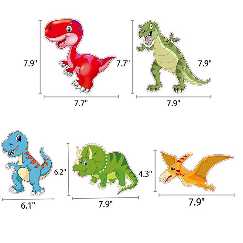 Globo de dinosaurio Tropical para niños, de feliz cumpleaños decoración de fiesta, jungla, Safari, Verde