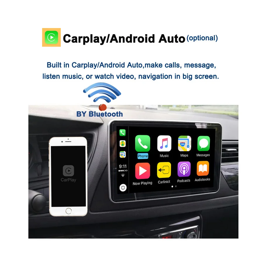 Carplay DSP 4G LTE IPS أندرويد 11 8GB + 128GB مشغل DVD للسيارة GPS نافي خريطة واي فاي راديو BT 5.0 لسوزوكي SX4 S-Cross 2014 2015 2016 #2