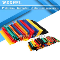 328Pcs 8 Sizes 5 Color Multi Color Polyolefin 2:1 Halogen-Free Heat Shrink Tubing Tube Assortment Sleeving Wrap Tubes