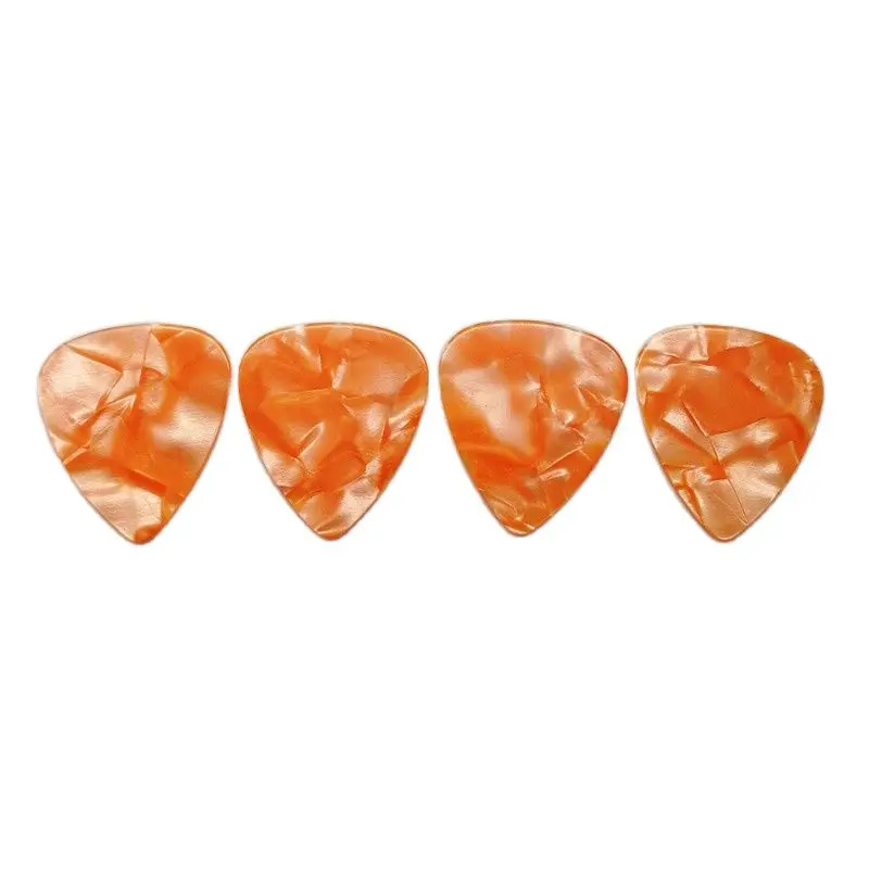 Pearl Yellow Celluloid Guitar Picks, No Printing, 0.46mm-1.5mm Thickness, 100PCs, Cheapest Price