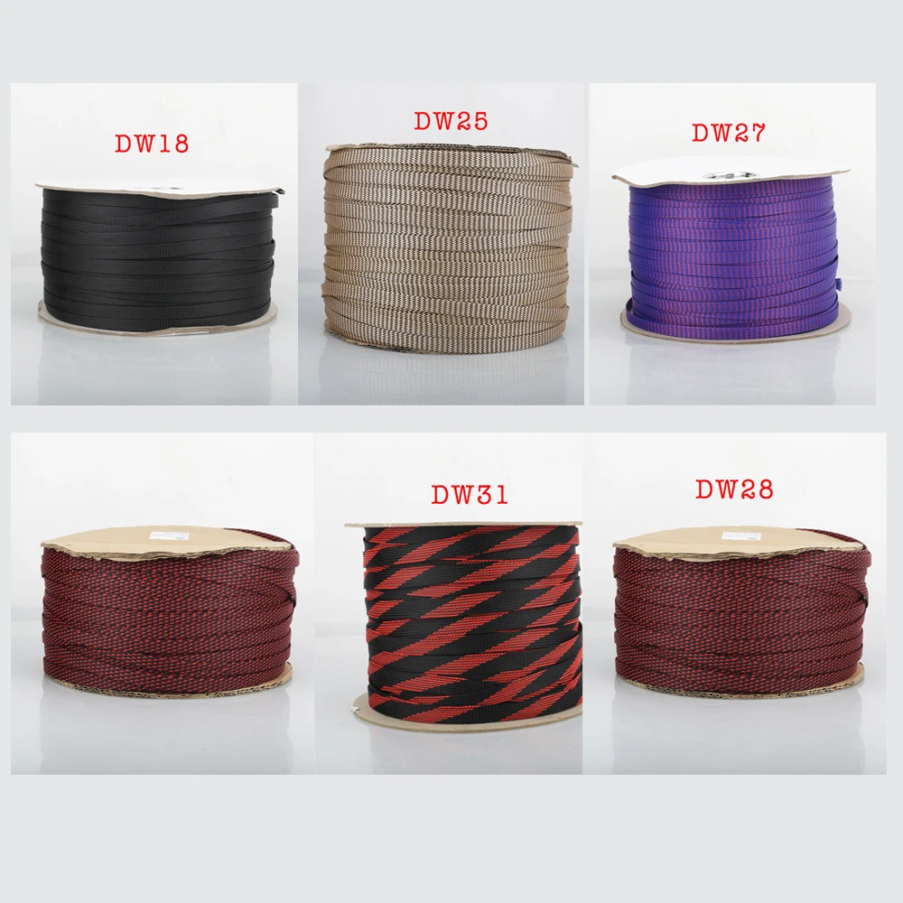 

New 5m Audiocrast Audio HIFI Shield Suspension Screen Woven Rayon Nylon Cotton Snakeskin Mesh Knit Braided Cable Sleeve Tube