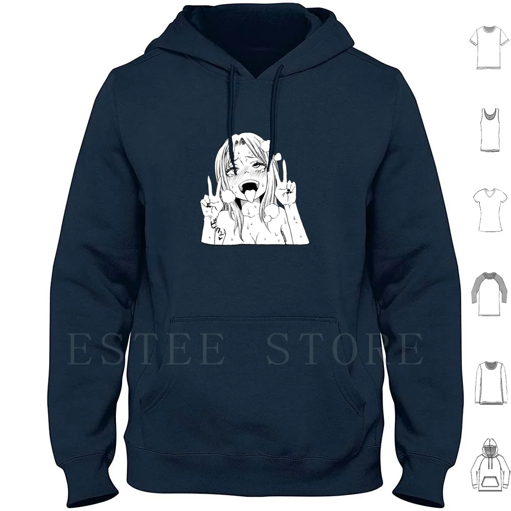 Face Face-Hoodie Long Sleeve Anime Manga Japan Lewd Waifu Boobs Cute Funny Girls Kawaii Meme Doujin Loli Oppai Yaoi 2d