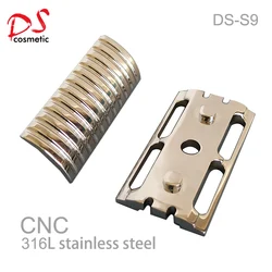 Dscosmetic S9 CNC stainless steel double edge safety razor head