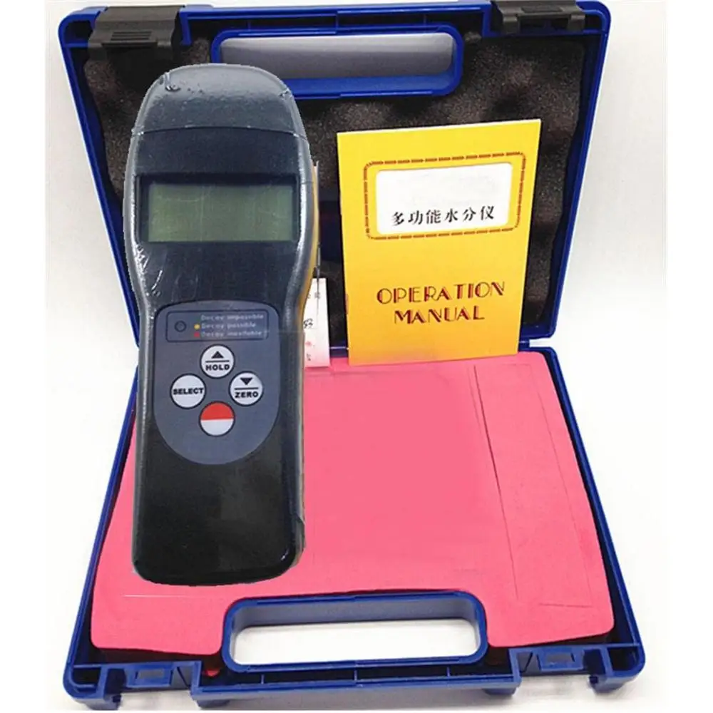 

Digital Pinless Moisture Meter Tester Guage for Wood Fiber Tobacco Cotton Paper Building Soil