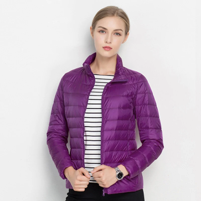 Women Winter Coat 2020 New Ultra Light White Duck Down Jacket Slim Women Winter Puffer Jacket Portable Windproof Down Coat 7XL