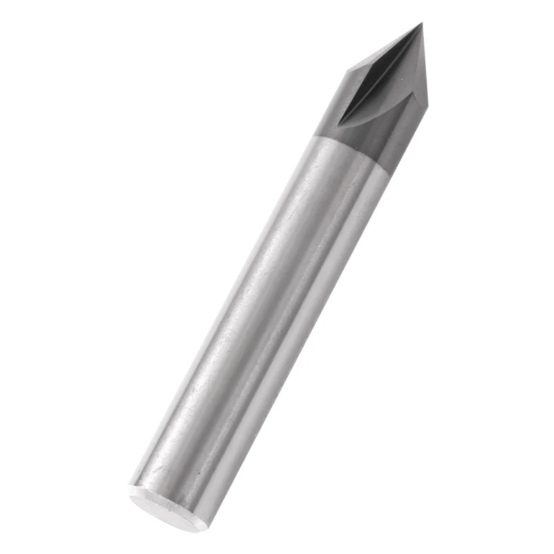 ZGT Chamfering Milling Cutter 60 90 120 Degree Coated 3 Flute 3mm 4mm 6mm 8mm 10mm 12mm Carbide Metal Milling Chamfer End Mills