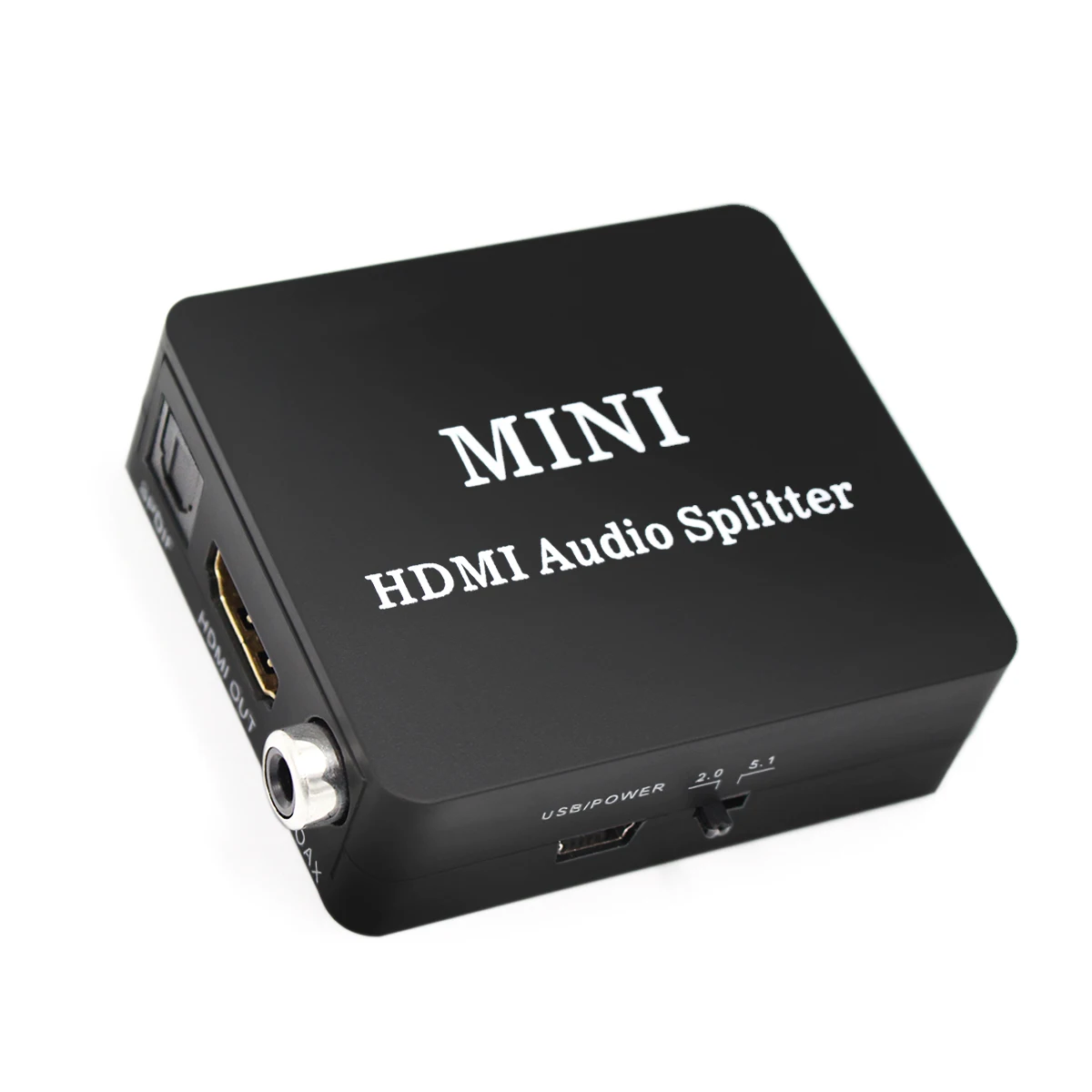 HDMI Audio Splitter to 3.5mm jack SPDIF COAXIAL out Amplifier Decoder 2CH/5.1CH Audio Extractor Mini Converter for PS4 PC