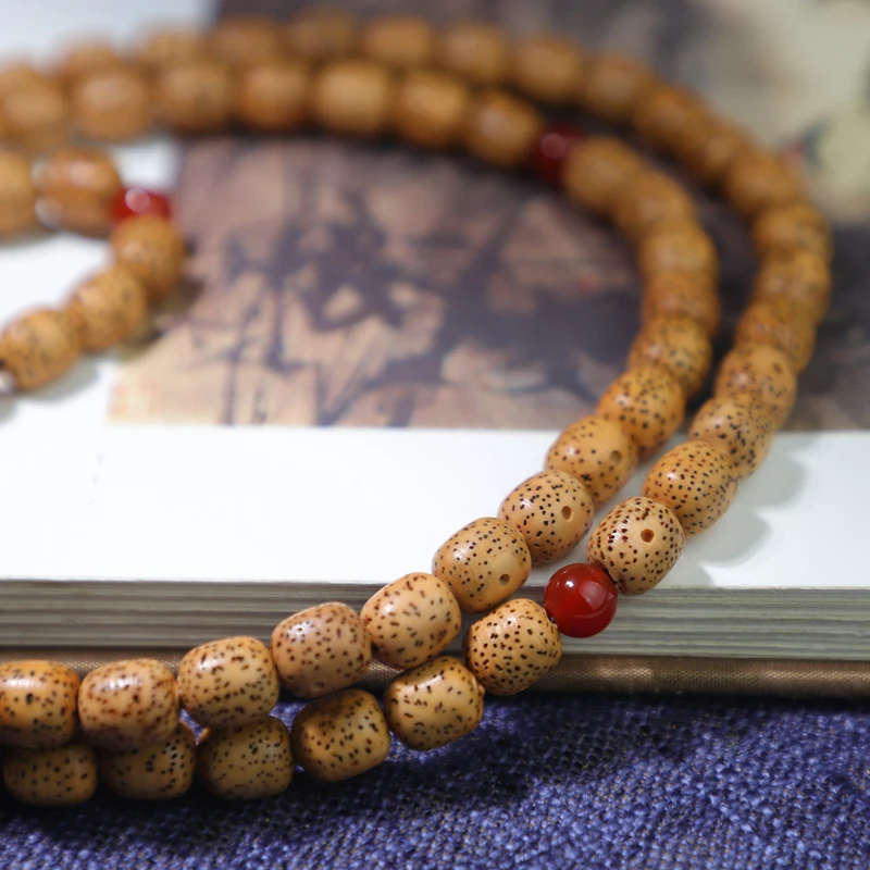 Beads Natural Stars and Moons Bodhi Buddhism 108 Mara Bracelet Prayer Yoga Necklace 8mmx9mm Beads Rosary Good Luck Gift 3