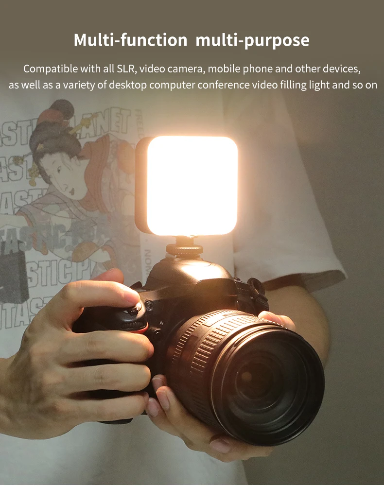 Ordro LED Video Lights Photography Lighting Studio Lamp, 2700k-6500k 96 Lamp Beads CRI 95+, for YouTube Tiktok Live Streaming