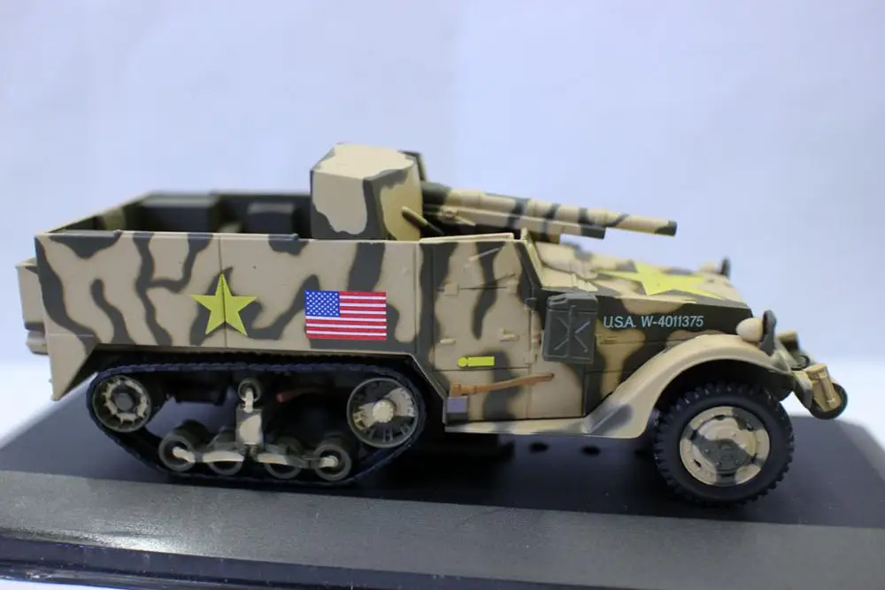 New Altaya 1/43 Scale M3 75mm GMC 1st Armored Division Souk el Khemis Tunisia 1942 Military Tank Diecast for collection gift