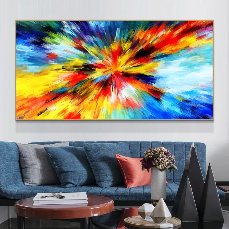 

Abstract Art Colorful Pictures Canvas Paintings Wall Art Posters and Prints For Living Room Home Decor Cuadros