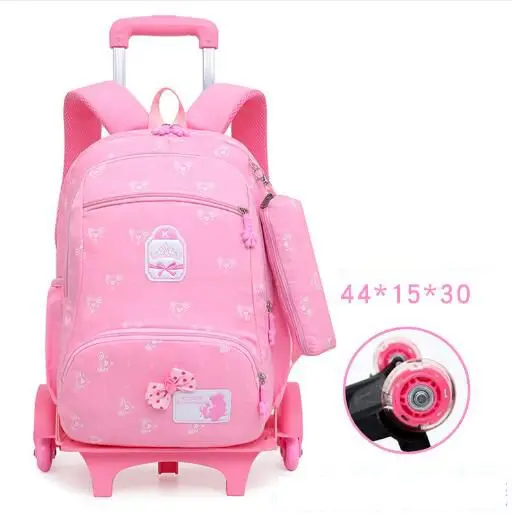 Schule Rollende rucksack für Kinder Rädern Rucksack für schule Kinder schule trolley Tasche kinder reise trolley-rucksack auf rädern