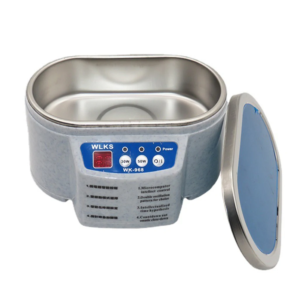 30 واط/50 واط المنزل بالموجات فوق الصوتية الأنظف تنظيف المحمولة الموجات فوق الصوتية غسالة خزان موجة مجوهرات نظارات الفولاذ المقاوم للصدأ مصغرة