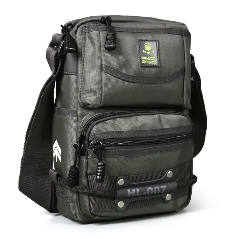 Men Shoulder Bag Messenger Multifunction Bags Crossbody Bag Waterproof Oxford Cloth Casual Travel Mans Toolkit