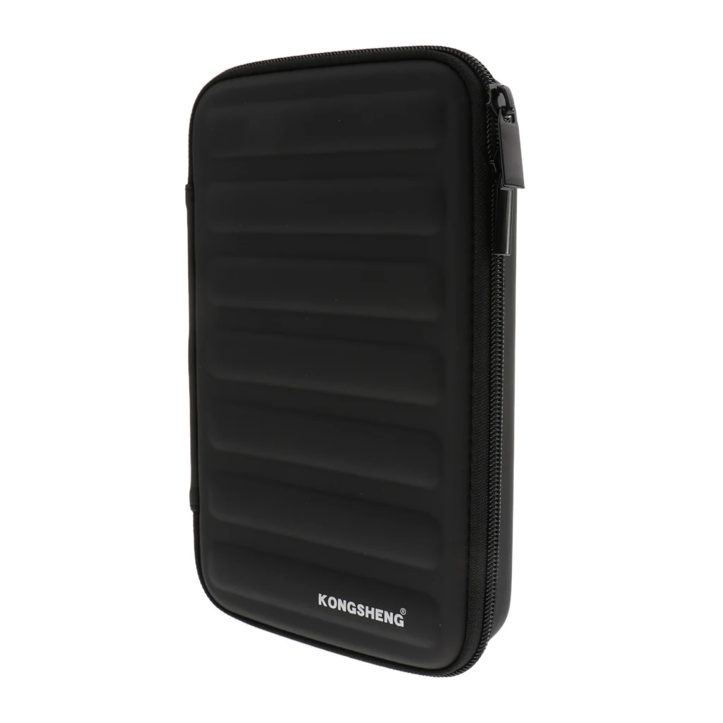 Portable 10 Holes Harmonicas Storage Case Soft Inner 230 X 140 X 37mm Black