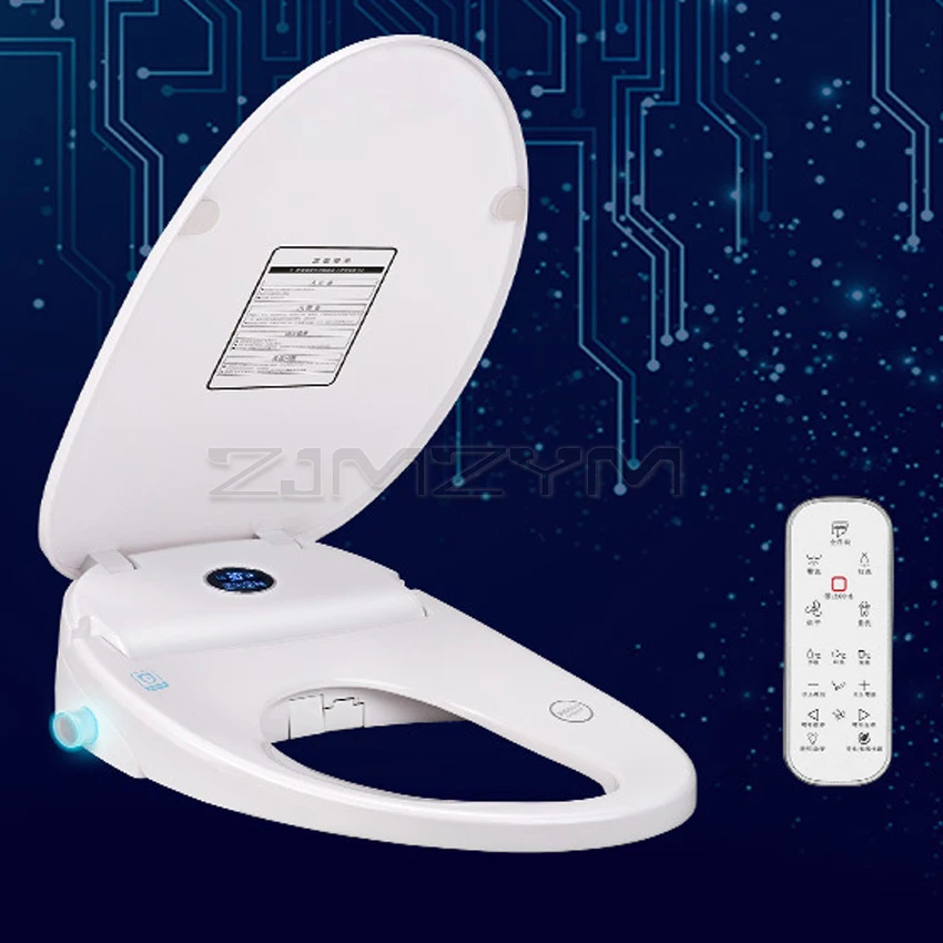 

Automatic Smart Toilet Cover Household Instant Hot Cleaning Warm Air Drying Toilet Cover Smart Knob LCD Display Electronic Bidet