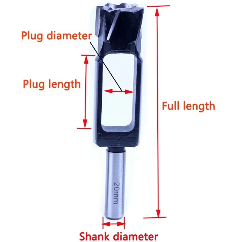 Broca cónica para carpintería, 8mm-40mm, cortador de enchufe cómodo