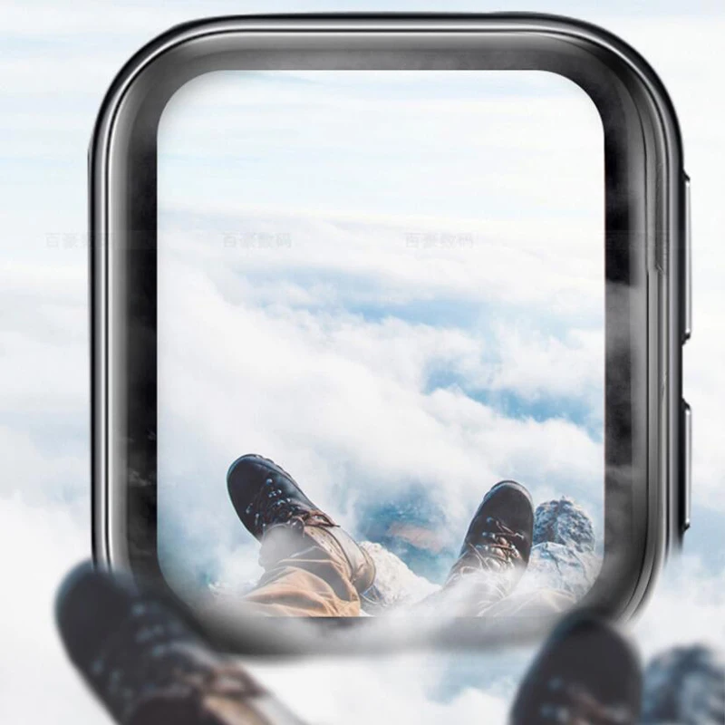 Мягкая защитная пленка с 3D изогнутыми краями, полная защита для умных часов Amazfit Bip U/Pro/Pop, Защитная пленка для ЖК-экрана умных часов