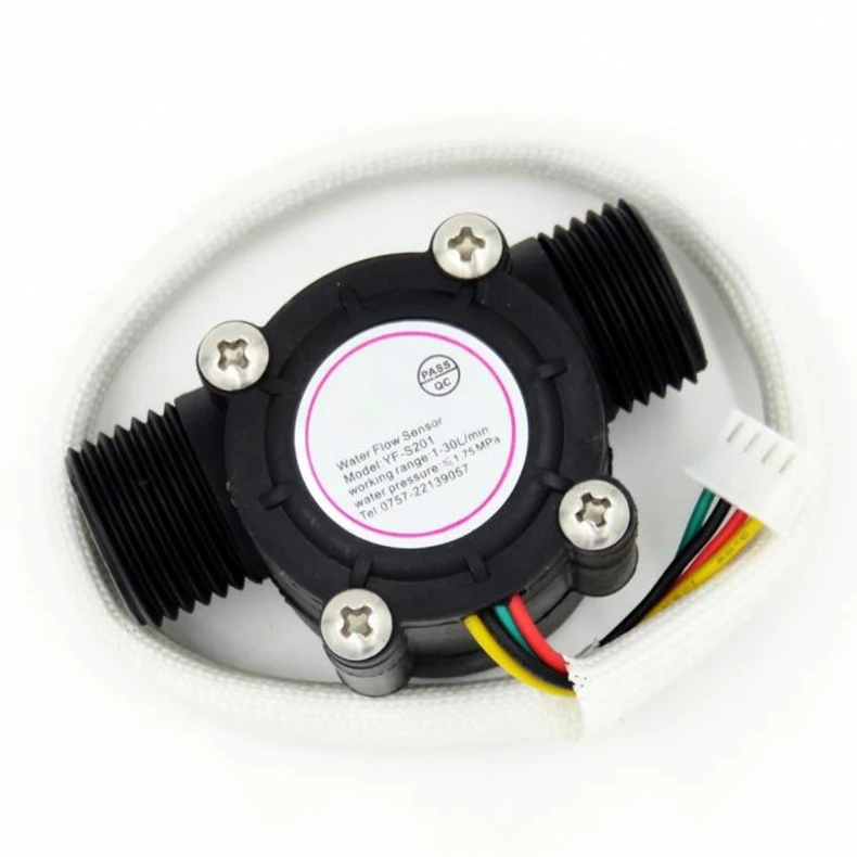 1/2" Warmwasserbereiter Wasserdurchflusssensor 1,75 MPa Hall-Sensor Turbinen-Durchflussmesser DC5 ~ 18 V mit Temperaturinduktion – Detail 6