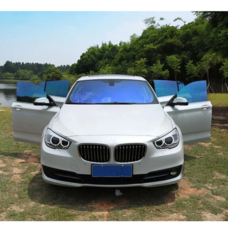 

VLT70% High Quality Korea Material Chameleon Window Solar Car Tint Film Light Color Change Protection Sticker Skin 152cmX30m