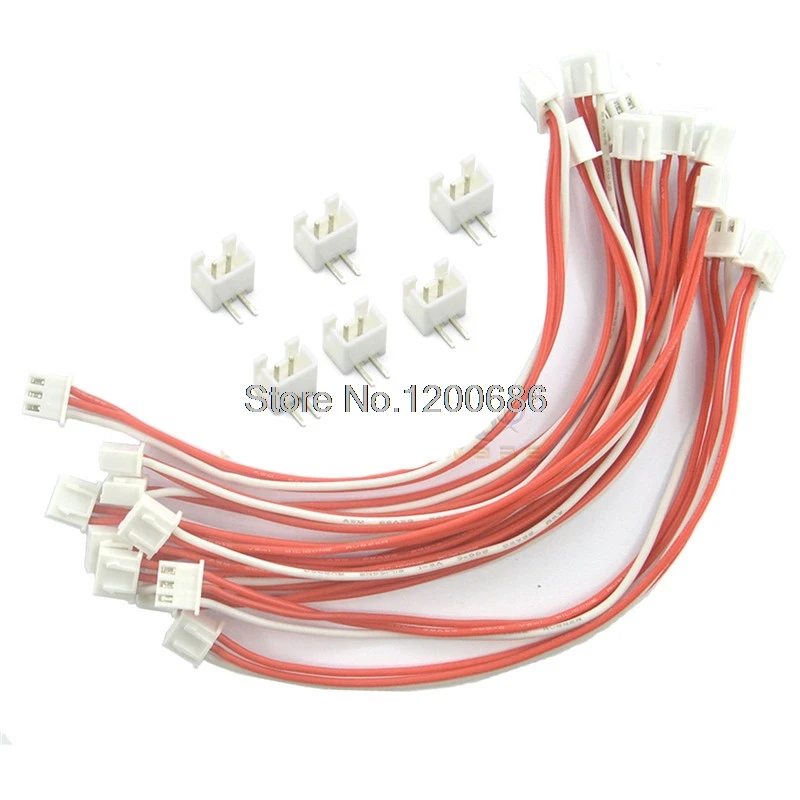 30CM 24AWG Double-end XH 2.54mm 3 Pin Battery Connector Plug Female & Male with Wire