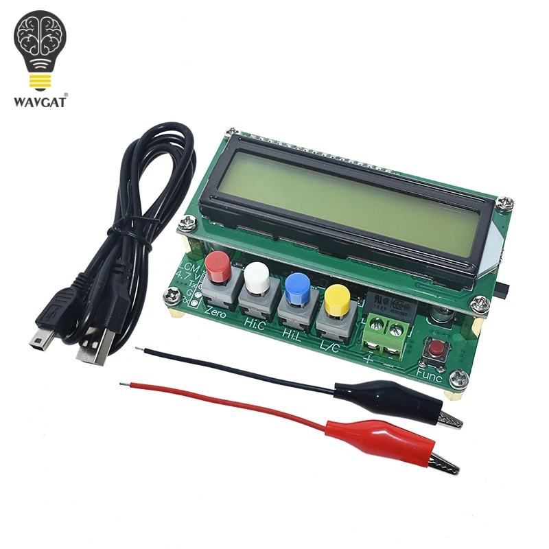 LC-100A Digital LCD Capacitance meter inductance table TESTER LC Meter Frequency 1pF-100mF 1uH-100H LC100-A + Test clip