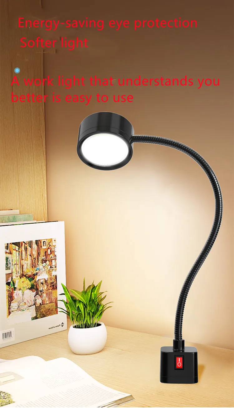 Imagem -06 - Multifuncional Cob Led Work Light Torno de Alto Brilho Lâmpada Gooseneck Flexível com Base Magnética Máquina de Costura 5w 8w 24 v 220v