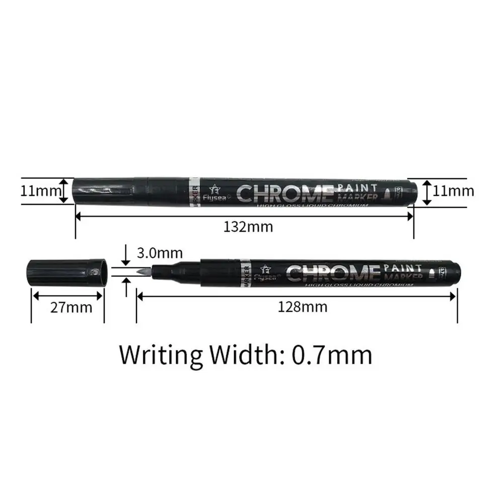 Bạc Nghệ Thuật Lỏng Gương Chrome Bút Dạ, Glisten Chất Lỏng Bút Đánh Dấu Tự Làm Nổi Bật Bút Cho Thủy Tinh Kim Loại Gỗ Đá Nhựa