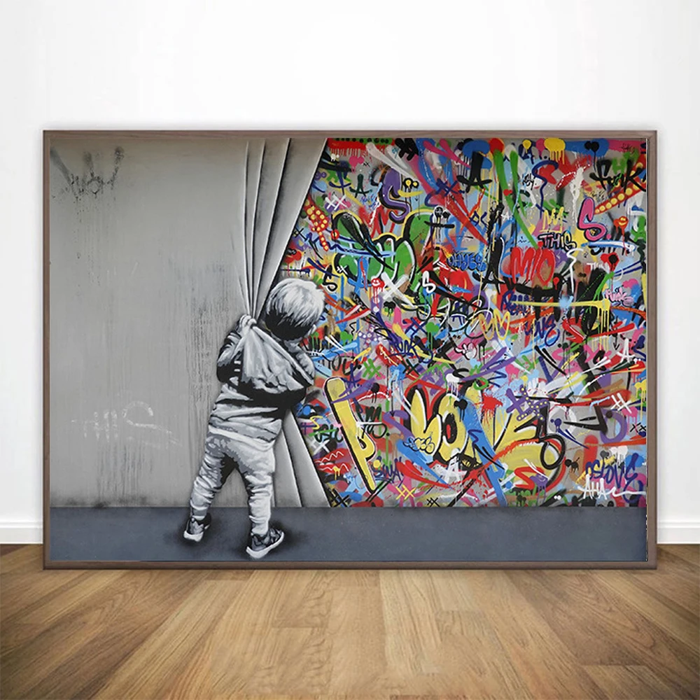 Graffiti Art Banksy Canvas Sch - Photography Duck recensie en prijs