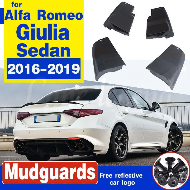 Car Mudflap for Alfa Romeo Giulia 952 Sedan Saloon 2016~2019 Fender Mud Guard Flap Splash Flaps Mudguards Accessories 2017 2018