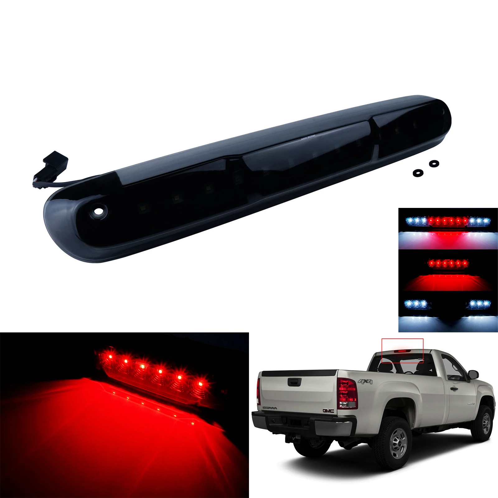 

LED Third 3rd Tail Center Brake Light Cargo Lamp For Chevrolet Silverado 2007-14