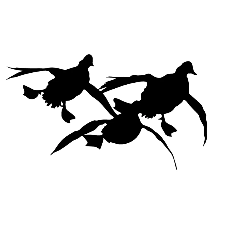 

40676# 14x25cm Die-Cut Vinyl Decal 3 Ducks Hunting Car Sticker Waterproof Auto Decors on Car Body Bumper Rear Window