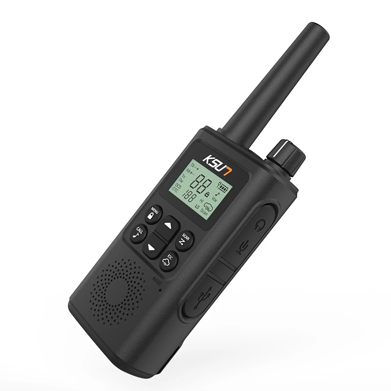 KSUN-Walkie Talkie profesional de 2 piezas, Radio portátil con pronóstico del tiempo, bidireccional, PMR, FRS, Mini, GZ30