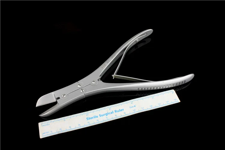Small animal orthopedic instruments medical double joint bone biting scissors flat head elbow straight head bone biting forceps