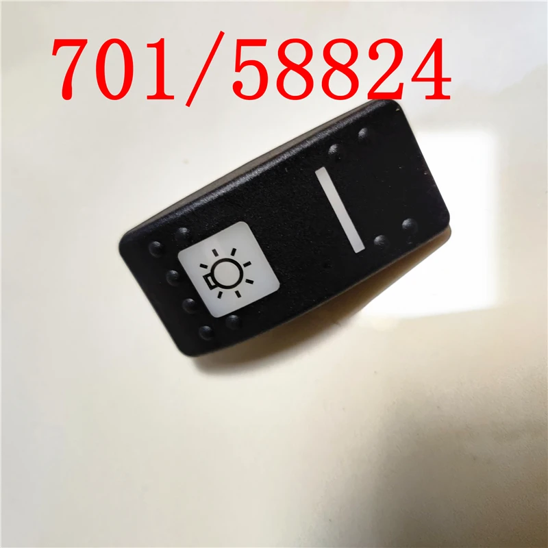 2pcs 701/58824 Road Lamps Switch Decal Switch Cover for JCB Backhoe Loader 3CX  4CX