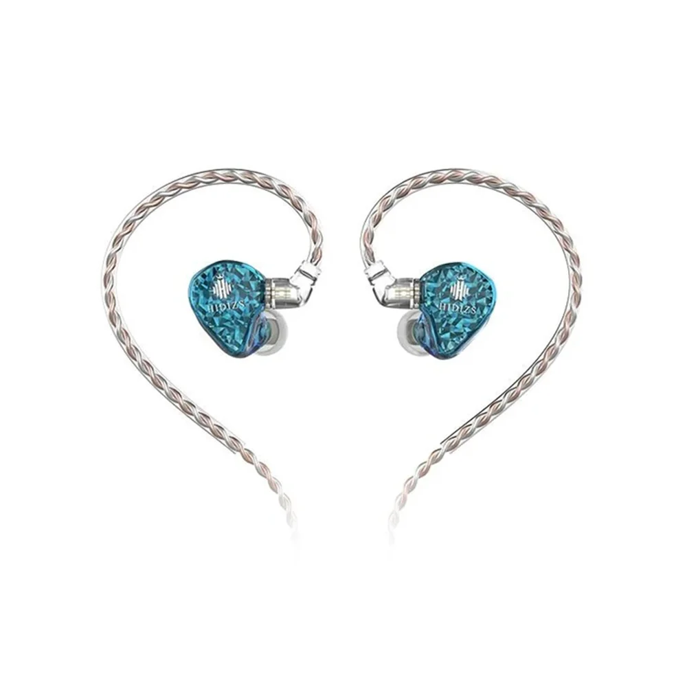 Hidizs Meerjungfrau MS2 1BA + 1DD Hybrid Dual Treiber HiFi In-Ohr Kopfhörer mit 10,2mm Dynamische Treiber, harz Shell, Abnehmbare 0,78mm