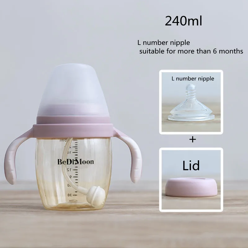 BiSantos premium sans BPA pour nouveau-né, bouteille d'alimentation pour bébé, tasse d'eau pour bébé, fournitures d'alimentation au lait anti-colique pour enfants, 150ml