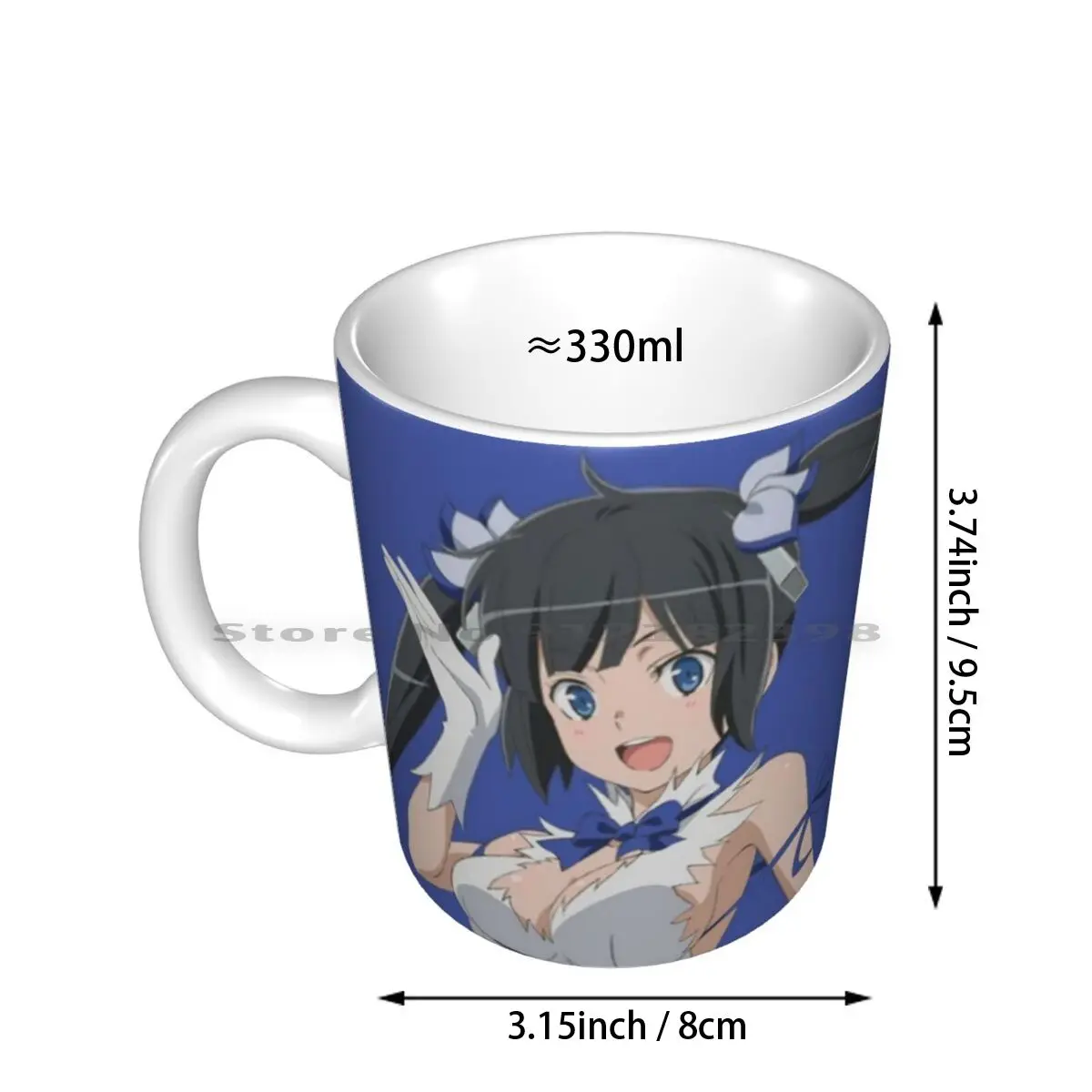 Hestia ( Danmachi ) Ceramic Mugs Coffee Cups Milk Tea Mug Is It Wrong To Try To Pick Up Girls In A Danjon Ni Deai O Motomeru No