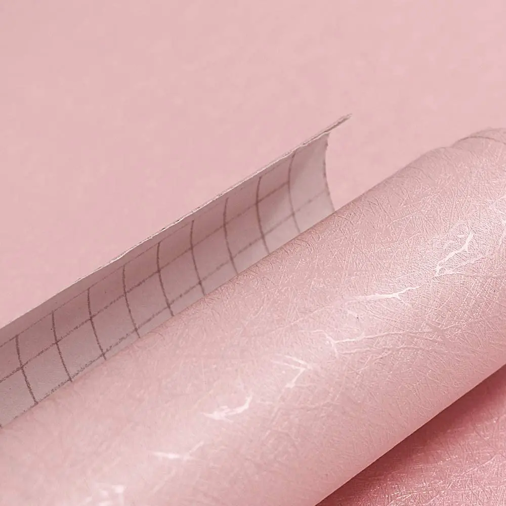 Weiß Einfarbig Selbst Klebe Tapete Geprägt Schälen und Stick Tapete Weiß/Schwarz/Rosa/Blau/Silber abnehmbare Vinyl Film