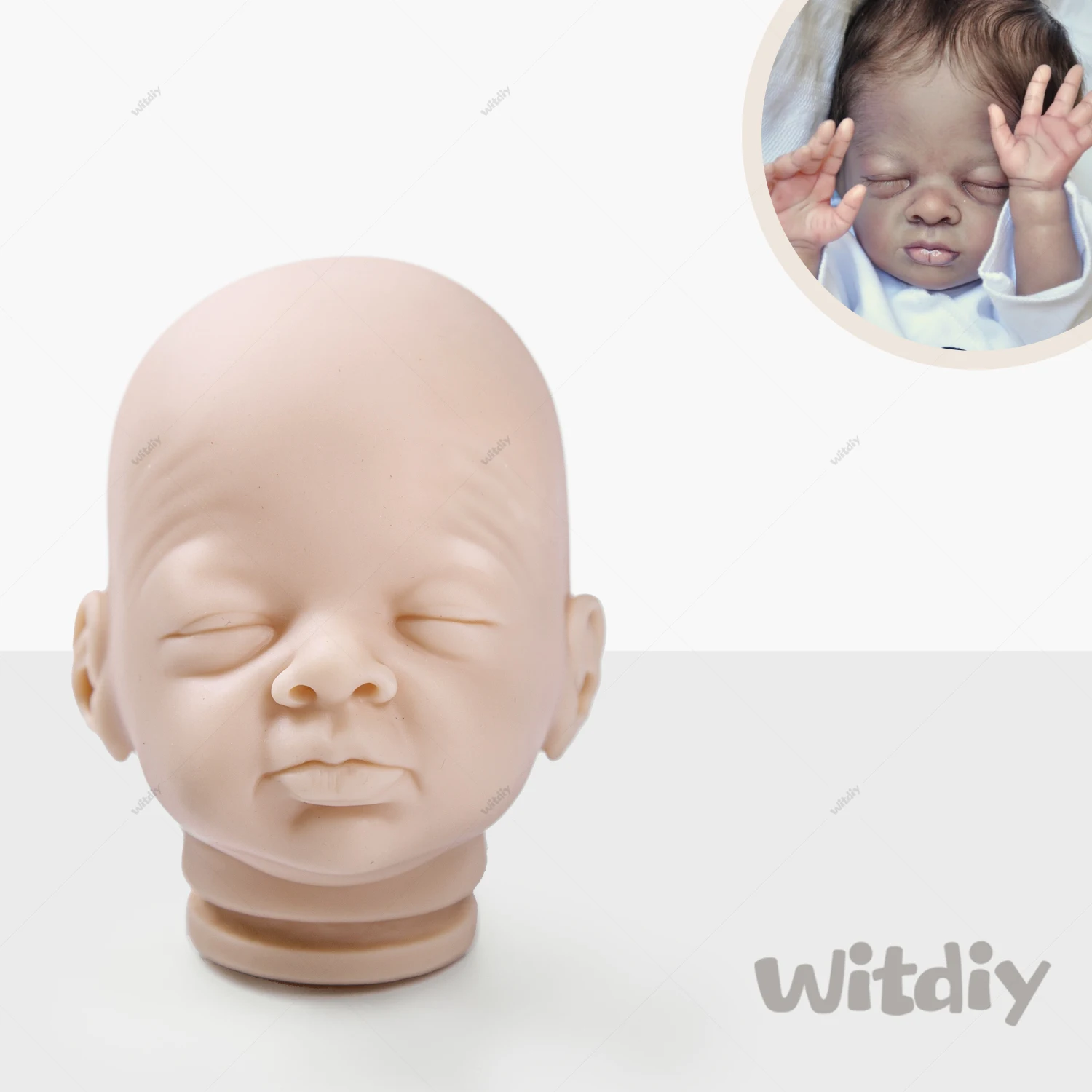 Witdiy Poppy 45 cm/17.72 inch new vinyl blank reborn doll baby unpainted kit/Give 2 gifts