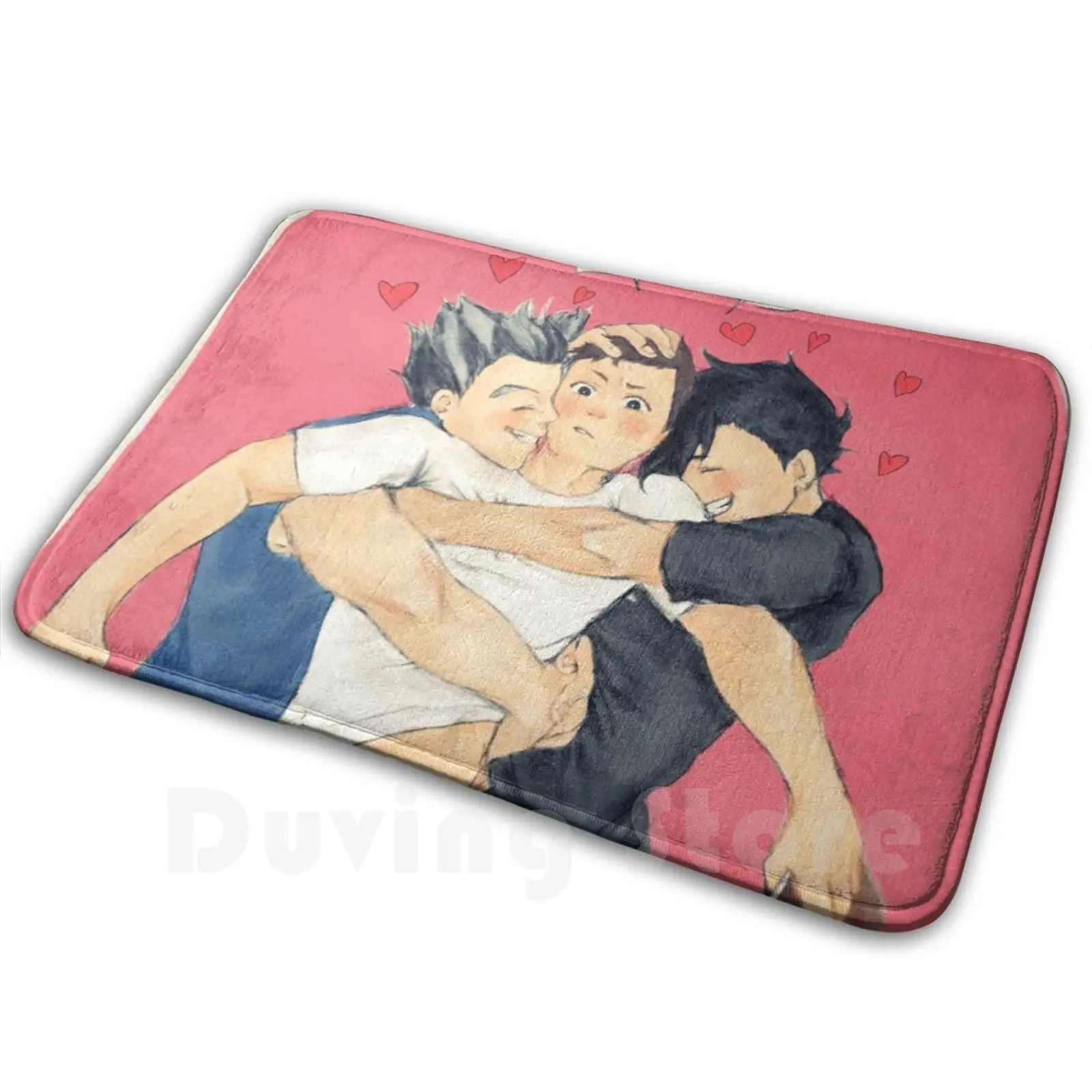 Training Camp Carpet Mat Rug Cushion Soft Non-Slip Haikyu Hq Ot3 Sawamura Daichi Kuroo Tetsurou Koutarou Bokuto Bokurodai