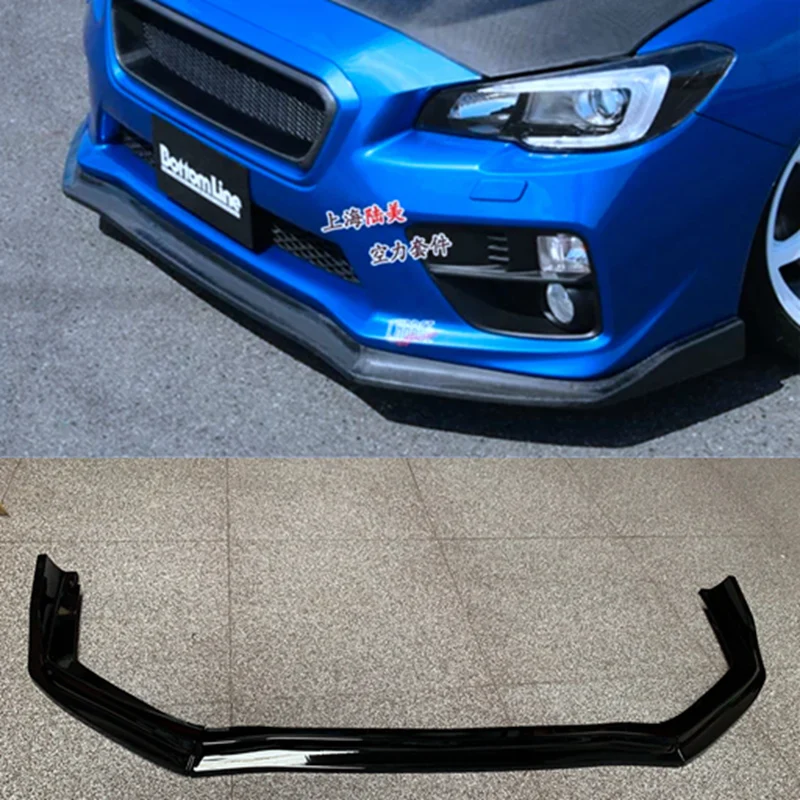 High Quality Car Front Bumper Splitter Lip Chin Spoiler Diffuser Bumper Body Kits For Subaru WRX STI 2015 2016 2017 2018 2019