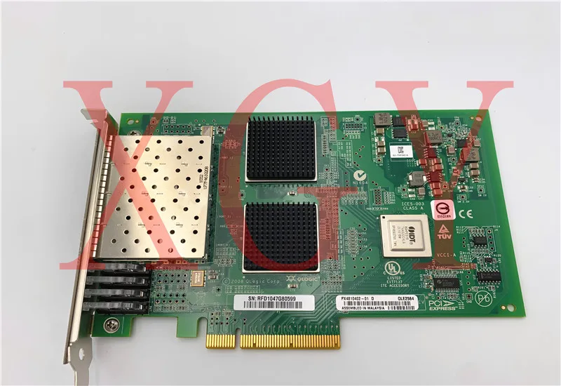 

Новая Оригинальная оптоволоконная карта памяти Qlogic QLE2564 4-port 8G, 340-2110-00 045GPC 100%, тест ОК
