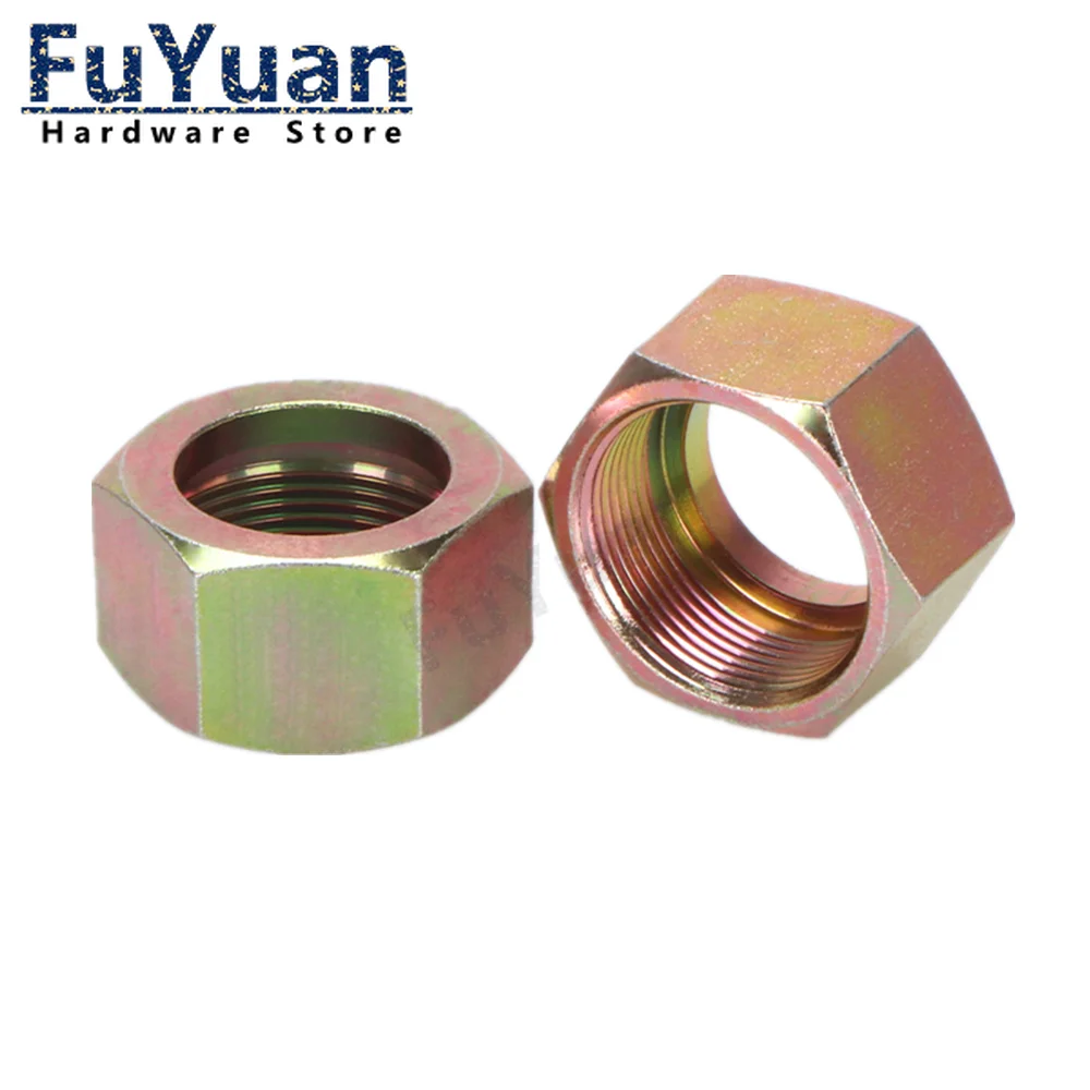 High Pressure Oil Pipe Metric Female Thread Nut Card Sleeve Type Tube Joint M12 M14 M16 M18 Size Sleeve Cap Accessories Fittings