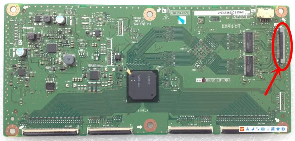Оригинальная материнская плата T-con LCD-60LX840A XF961WJZZ QPWBXF961WJZZ, логическая плата ЖК-телевизора