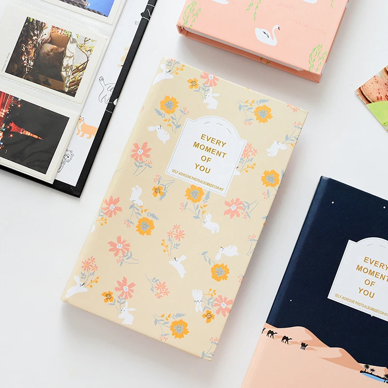 3-inch Photo Album Polaroid Photo Album 84 Capacity Cartoon Photo Album Tourism Photography Insert Small Card Album