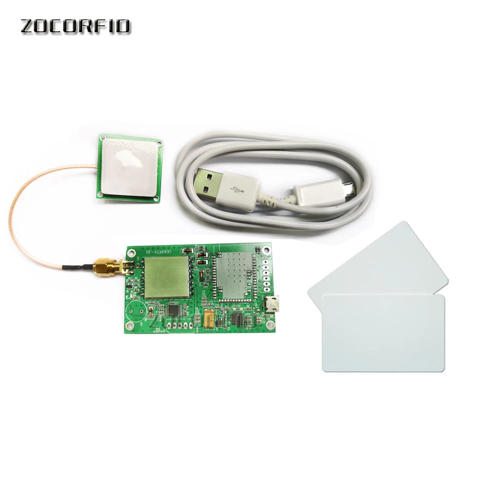 USB(RS232) UHF RFID Reader writer 5cm-3m long range antenna uhf RFID module with free SDK tag for Raspberry pi