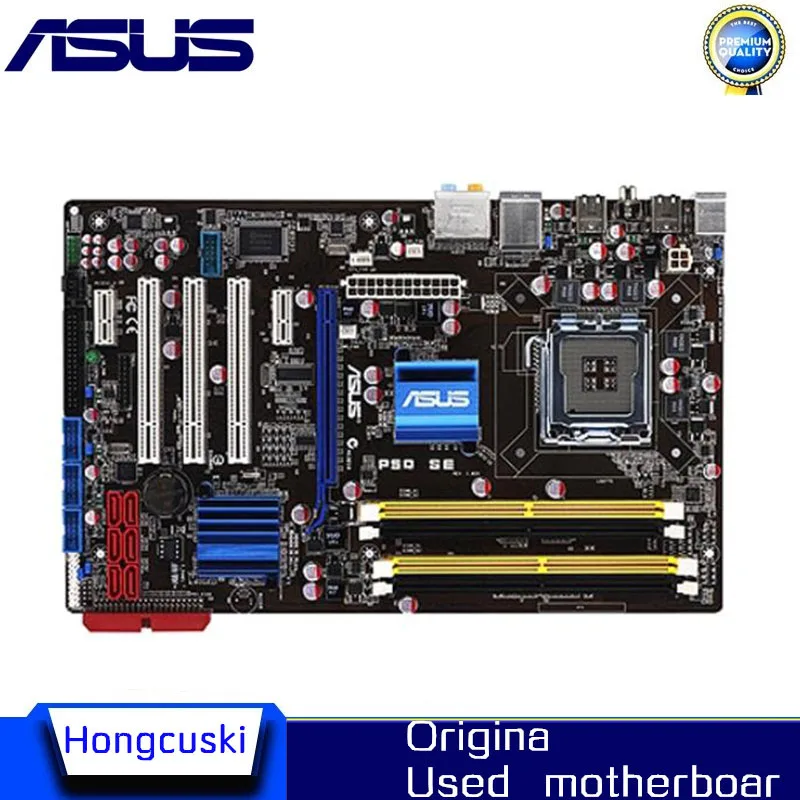 

Socket LGA 775 For ASUS P5Q SE Used Desktop for Intel P45 Motherboard DDR2 USB2.0 SATA2